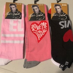 🎸NEW- ELVIS PRESLEY SOCK BUNDLE
